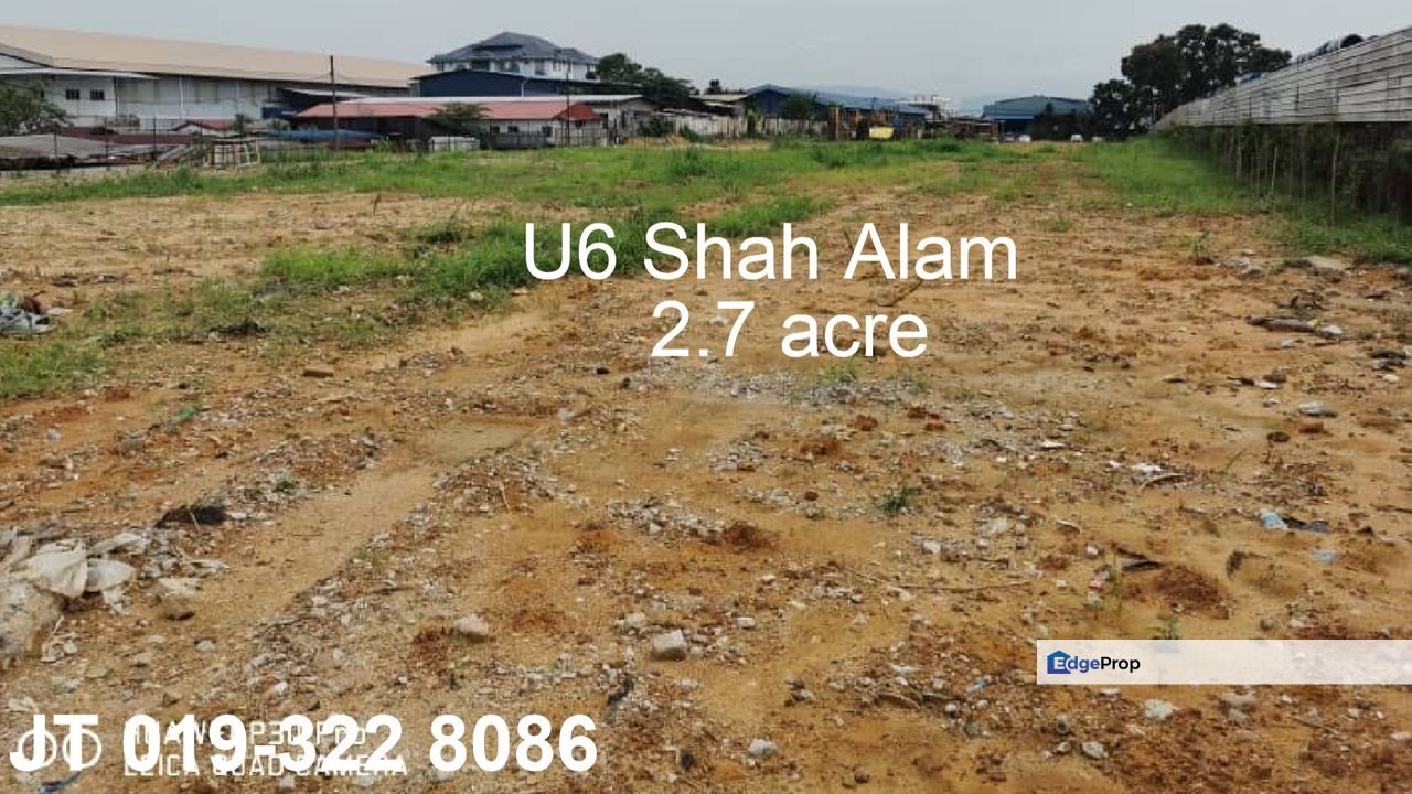 U6 Shah Alam Industrial Land For Sale, Selangor, Shah Alam
