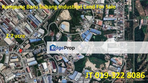 Kampung Baru Subang Industrial Land For Sale, Selangor, Shah Alam