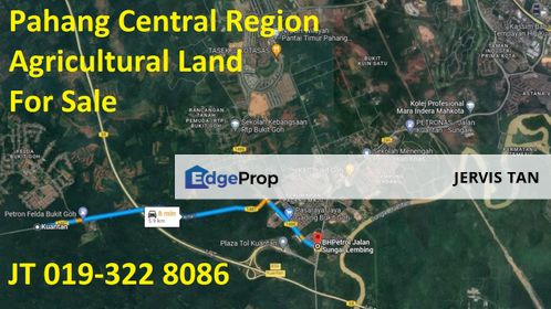 Pahang Central Region Agricultural Land For Sale  - Ideal For Mass Solar Farm, Pahang, Kuantan