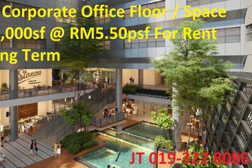 PJ Corporate Office Floor / Space 21,000sf @ RM5.50psf For Rent Long Term.