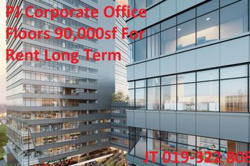 PJ Corporate Office Floors 90,000sf @ RM5.50psf For Rent Long Term.