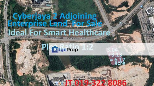 Cyberjaya 2 Adjoining Enterprise Land 6.17 Acre For Sale - For JV Smart Healthcare Development, Selangor, Cyberjaya