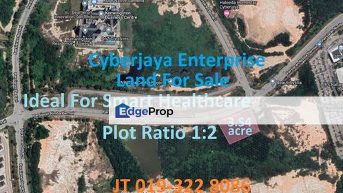 Cyberjaya Enterprise Land 3.54 Acre For Sale - For Smart Healthcare Development, Selangor, Cyberjaya