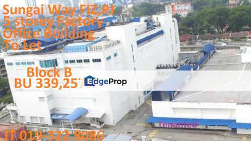 Sungai Way FlZ, PJ Factory Office Building To Let , Selangor, Petaling Jaya