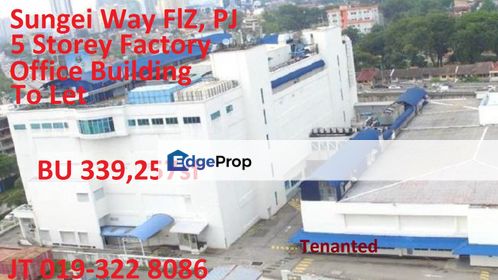 Sungei Way FlZ, PJ Factory Office Building To Let , Selangor, Petaling Jaya