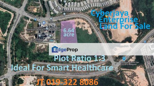 Cyberjaya Enterprise Land 6.64 Acre For Sale - For JV Smart Healthcare Development, Selangor, Cyberjaya