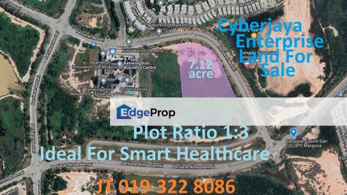 Cyberjaya Enterprise Land 7.12 Acre For Sale - For JV Smart Healthcare Development, Selangor, Cyberjaya