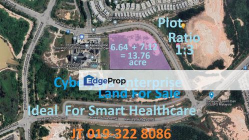 Cyberjaya 2 Adjoining Enterprise Land 13.76 Acre For Sale - For JV Smart Healthcare Development, Selangor, Cyberjaya