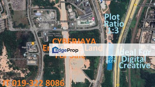 Cyberjaya Enterprise Land 1.81 Acre For Sale - For Digital Creative JV Development, Selangor, Cyberjaya