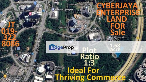 Cyberjaya Enterprise Land 1.68 Acre For Sale - For Thriving Commerce Development, Selangor, Cyberjaya