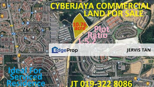 Cyberjaya Commercial Land 10.76 Acre For Sale - For Serviced Residence / Office Building JV Development, Selangor, Cyberjaya