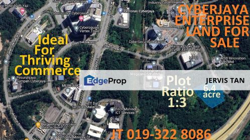 Cyberjaya 4 Adjoining Enterprise Land 6.4 Acre For Sale - For Thriving Commerce JV Development, Selangor, Cyberjaya