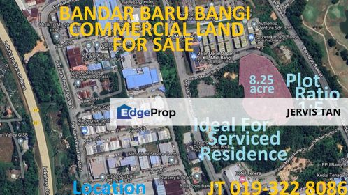 Bandar Baru Bangi Commercial Land 8.25 Acre For Sale - Ideal For Serviced Residence Development., Selangor, Bangi