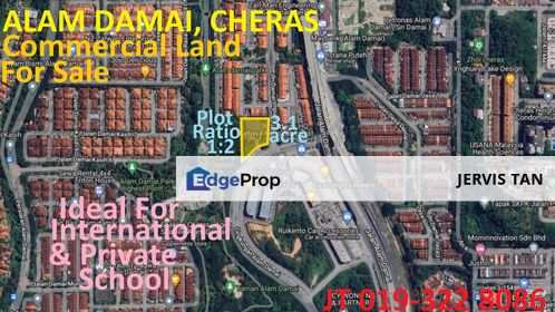 Alam Damai,Cheras Commercial Land For Sale - Ideal For International School & Private School Development, Kuala Lumpur, Cheras