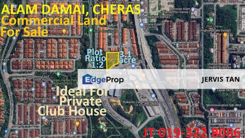 Alam Damai,Cheras Commercial Land For Sale - Ideal For Private Club House Development, Kuala Lumpur, Cheras