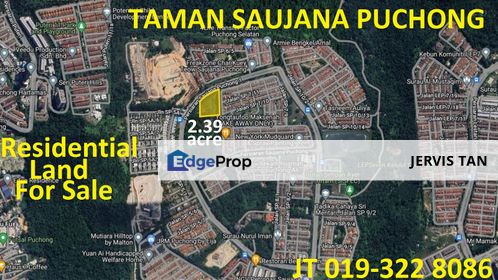 Taman Saujana Puchong Residential Land For Sale, Selangor, Puchong South