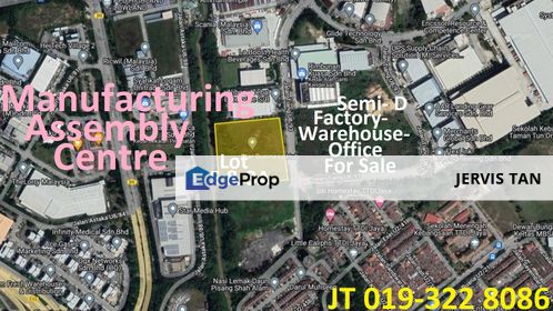 BUKIT JELUTONG INDUSTRIAL PARK, 2 Adjoining Semi-Detached Factory [Lot No. 3A & 5] For Sale - Ideal For Manufacturing Assembly Centre, Selangor, Shah Alam