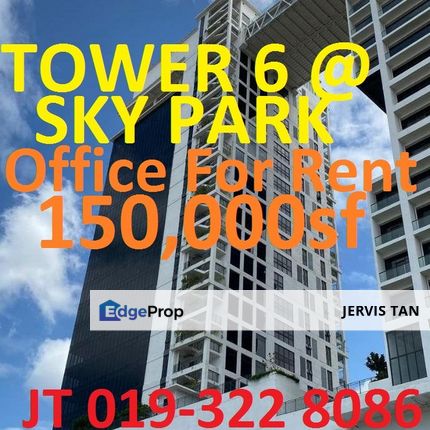 TOWER 6 @ SKY PARK Office 150,000sf For Rent, Selangor, Cyberjaya