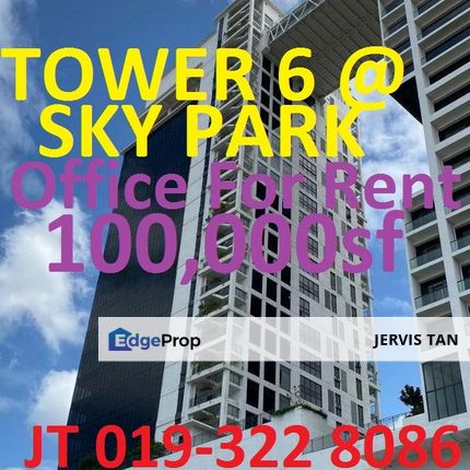 TOWER 6 @ SKY PARK Office 100,000sf For Rent, Selangor, Cyberjaya