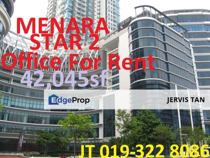 Menara Star 2, PJ Office BU42,045sf For Rent [3 Adjoining Floors], Selangor, Petaling Jaya