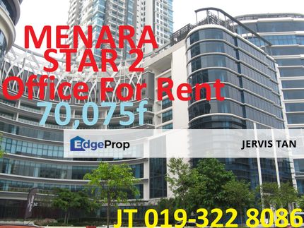 Menara Star 2, PJ Office BU70,075f For Rent [5 Adjoining Floors], Selangor, Petaling Jaya