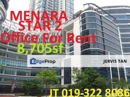Menara Star 2, PJ Office BU8,705sf For Rent [Per Floor], Selangor, Petaling Jaya