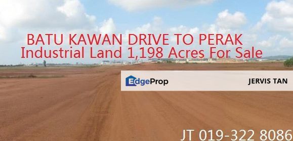 Batu Kawan Drive To Perak Industrial Land 1,198 Acres For Sale, Penang, Batu Kawan