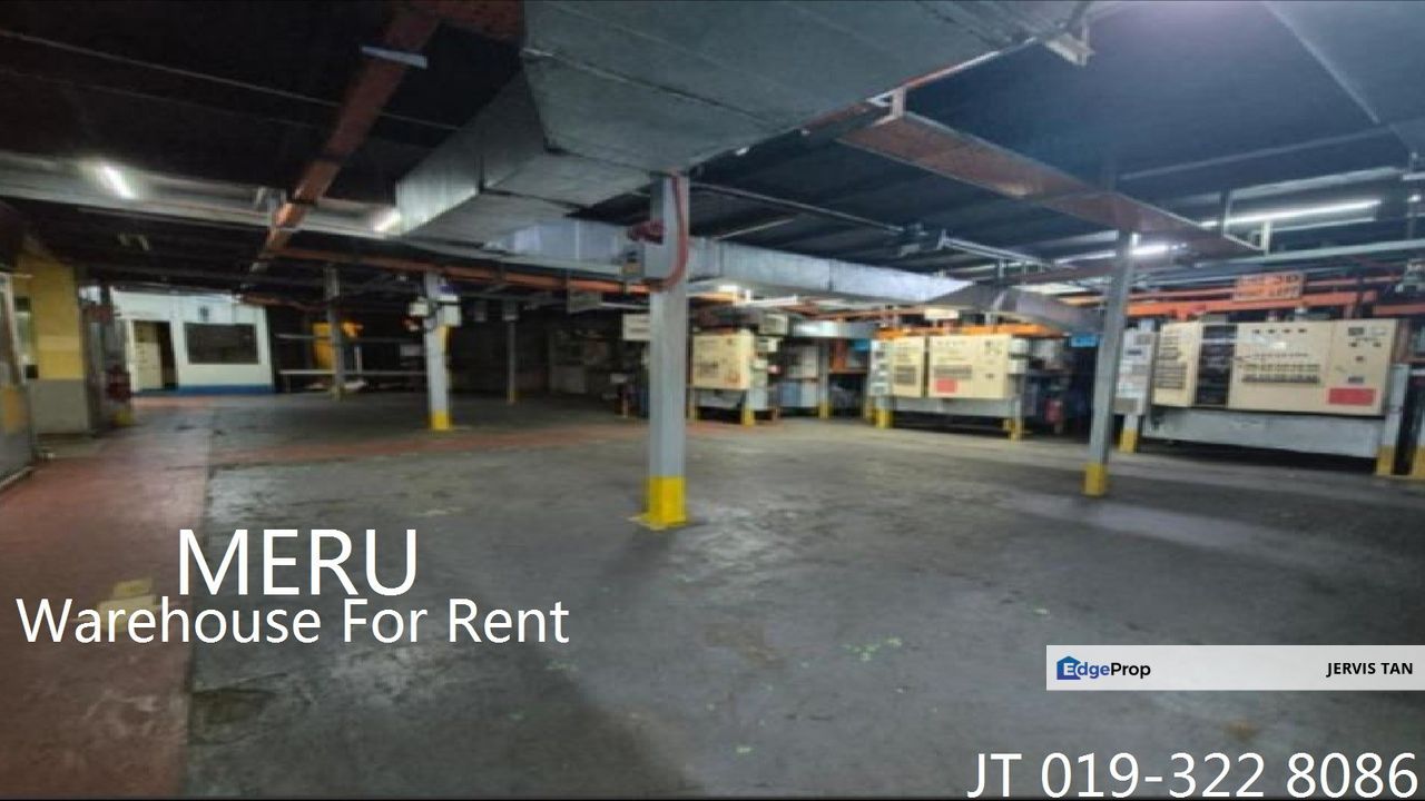 Meru Warehouse - Packing Room & WIP Area For Rent, Selangor, Klang
