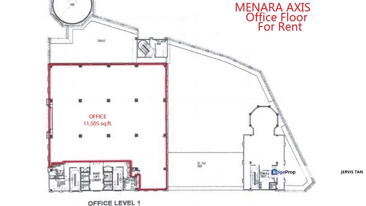 Menara Axis LRT-2min-Walk Total Floor BU69,827sf For Rent , Selangor, Petaling Jaya