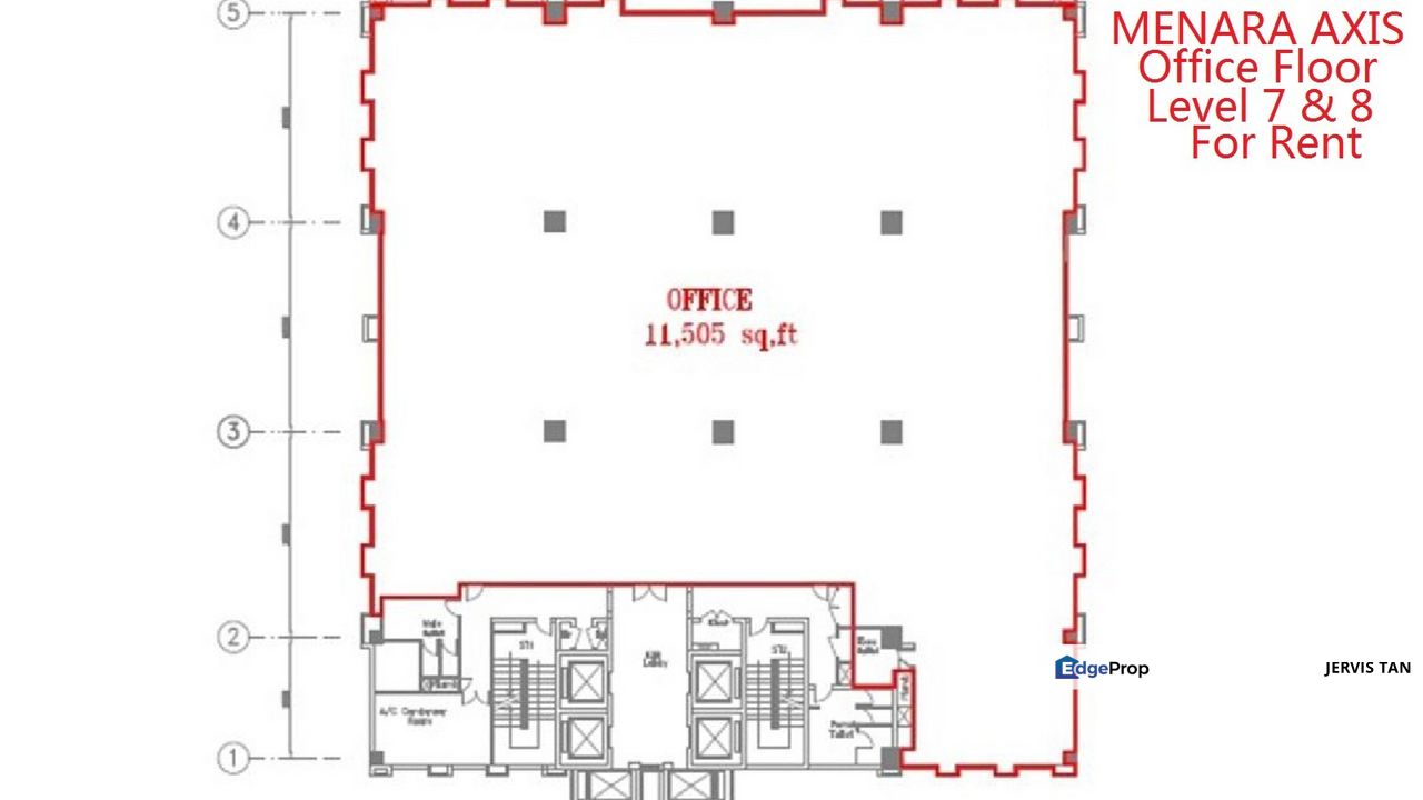 Menara Axis LRT-2min-Walk Upper Floor BU23,010sf For Rent , Selangor, Petaling Jaya