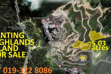 Genting Highlands Residential Land 5.03 Acres For Sale -  Ideal For Hill-Villa Homestay Development
