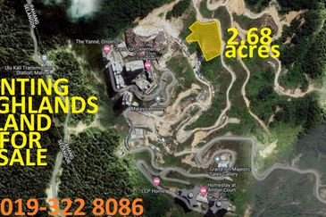 Genting Highlands Residential Land 2.68 Acres For Sale -  Ideal For Hill-Villa Homestay Development