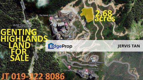 Genting Highlands Residential Land 2.68 Acres For Sale -  Ideal For Hill-Villa Homestay Development, Pahang, Genting Highlands