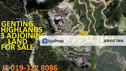 Genting Highlands 3 Adjoining Residential Land 11,795sf+11,605sf+11,344sf For Sale - Ideal For Hill-Villa Homestay Development, Pahang, Genting Highlands