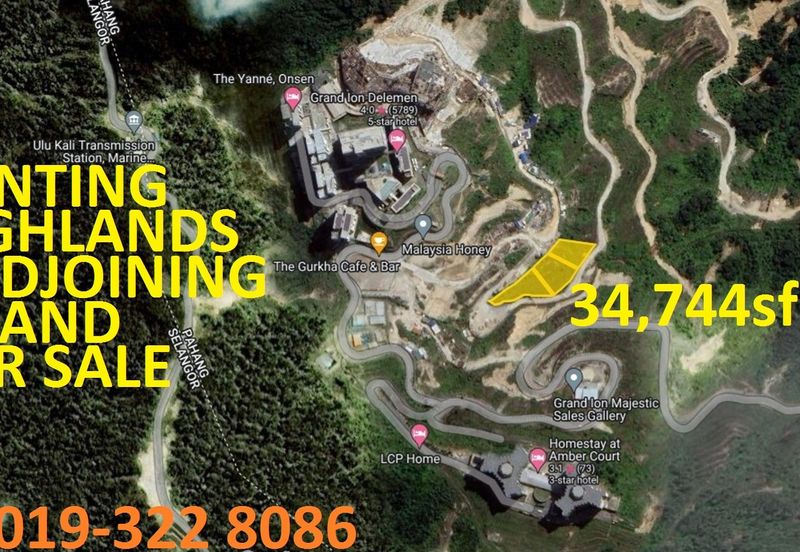 Genting Highlands 3 Adjoining Residential Land 11,795sf+11,605sf+11,344sf For Sale - Ideal For Hill-Villa Homestay Development