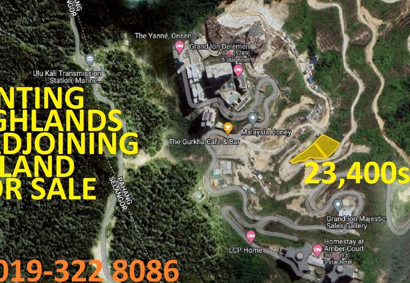 Genting Highlands 2 Adjoining Residential Land 11,795sf+11,605sf For Sale - Ideal For Hill-Villa Homestay Development