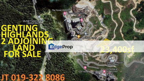 Genting Highlands 2 Adjoining Residential Land 11,795sf+11,605sf For Sale - Ideal For Hill-Villa Homestay Development, Pahang, Genting Highlands