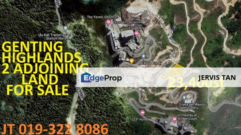 Genting Highlands 2 Adjoining Residential Land 11,795sf+11,605sf For Sale - Ideal For Hill-Villa Homestay Development, Pahang, Genting Highlands