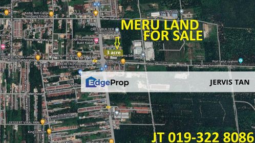 Meru Agricultural Land 3 Acres For Sale, Selangor, Klang