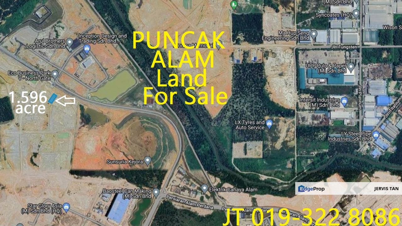 Puncak Alam Industrial Land 1.596 Acre For Sale, Selangor, Bandar Puncak Alam