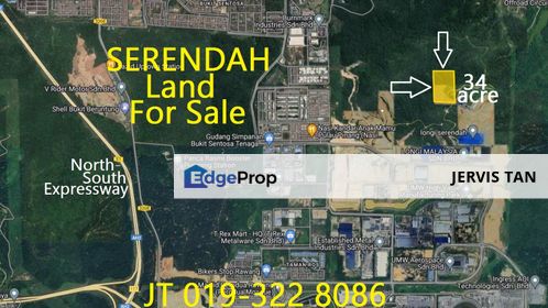 Serendah COD Industrial Land 34 Acre For Sale, Selangor, Serendah