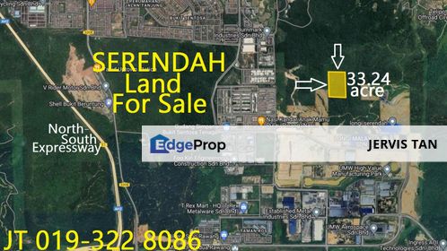 Serendah COD Industrial Land 33.24 Acre For Sale, Selangor, Serendah