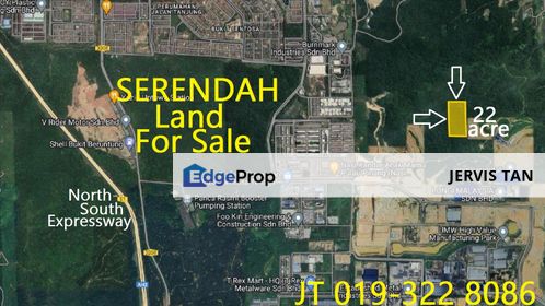 Serendah COD Industrial Land 22 Acre For Sale, Selangor, Serendah