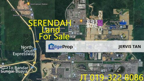 Serendah COD Industrial Land 8.93 Acre For Sale, Selangor, Serendah