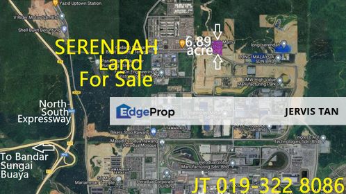 Serendah COD Industrial Land 6.89 Acre For Sale, Selangor, Serendah