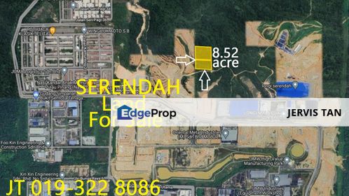 Serendah 2 Adjoining COD Industrial Land 8.52 Acre For Sale, Selangor, Serendah