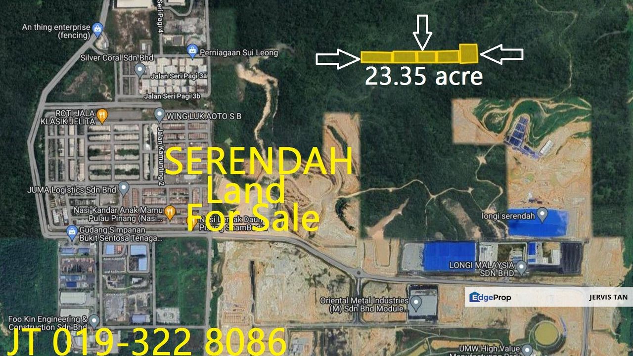 Serendah 5 Adjoining COD Industrial Land 23.35 Acre For Sale, Selangor, Serendah