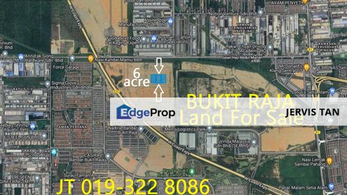 Bukit Raja 3 Adjoining Industrial Land 6 Acre For Sale, Selangor, Bandar Bukit Raja