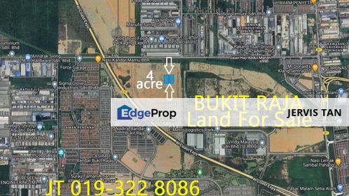 Bukit Raja 2 Adjoining Side By Side Industrial Land 4 Acre For Sale, Selangor, Bandar Bukit Raja