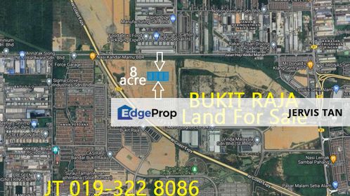 Bukit Raja 4 Adjoining Industrial Land 8 Acre For Sale, Selangor, Bandar Bukit Raja